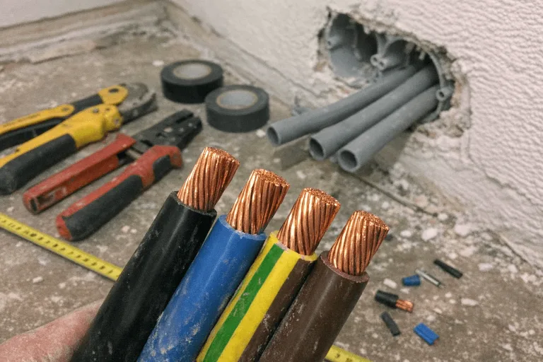 Exakte Dimensionierung der Kupferkabel bei der Verlegung