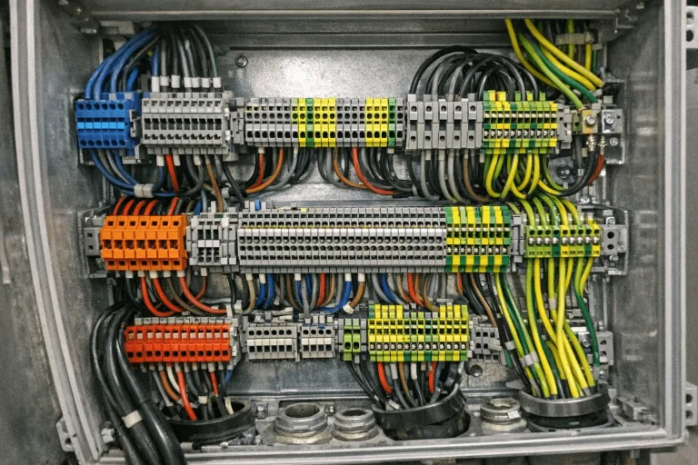 Strukturierte Verkabelung im Verteilerkasten