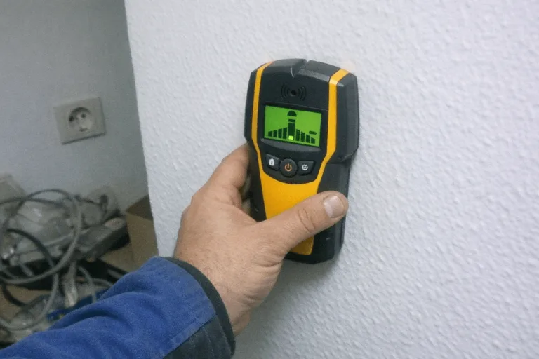 Auffinden versteckter Kupferkabel in der Wand